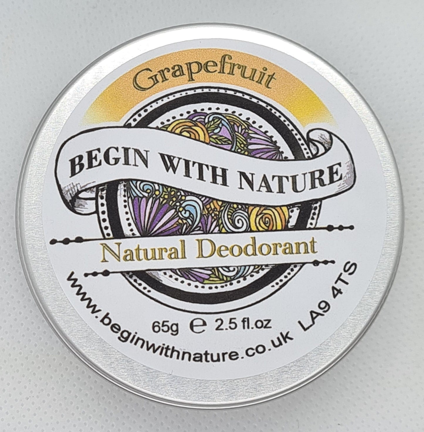 Grapefruit Deodorant - Round Tin image