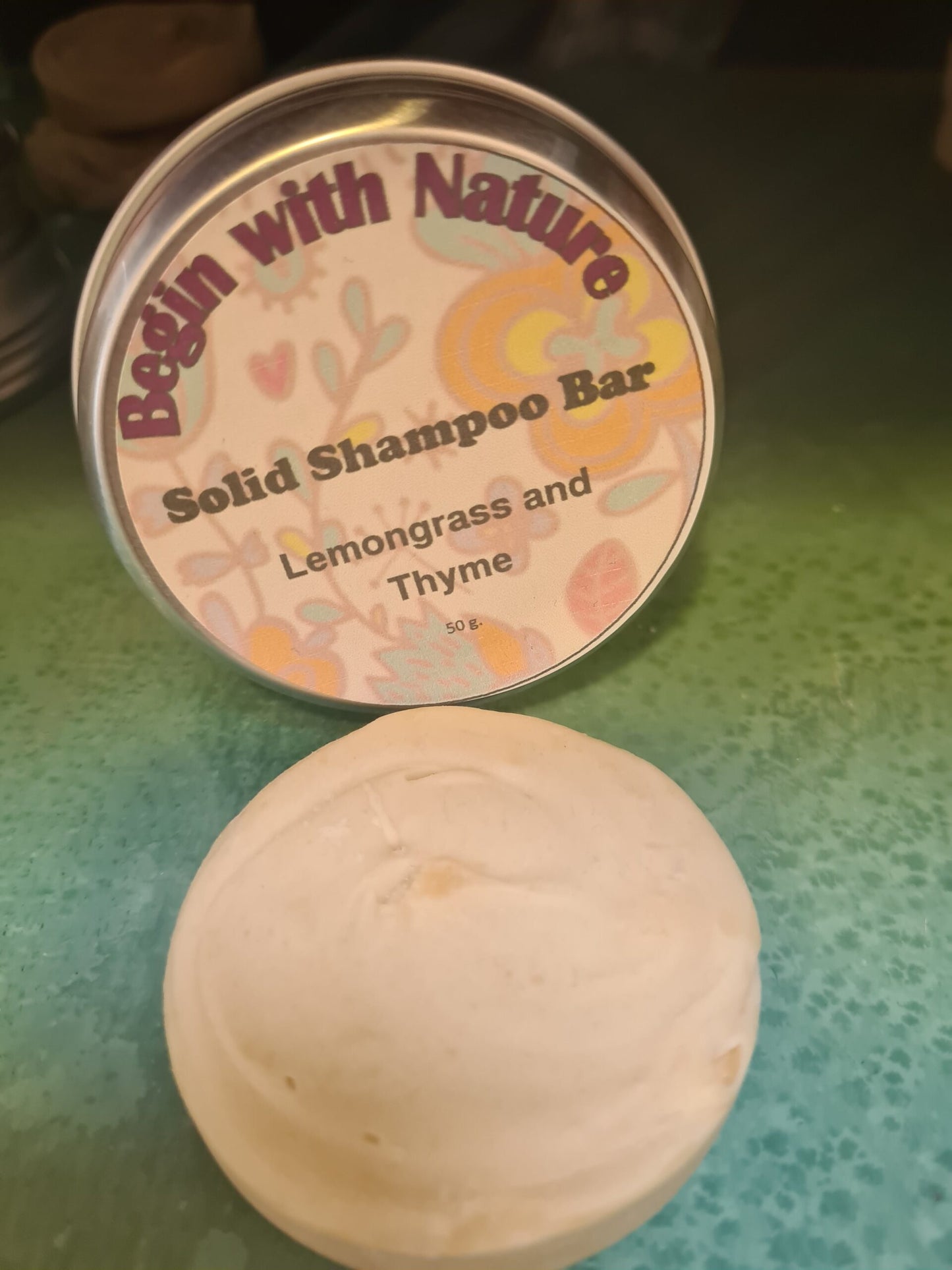 Handmade Lemongrass and Thyme Solid Shampoo Bar image 3