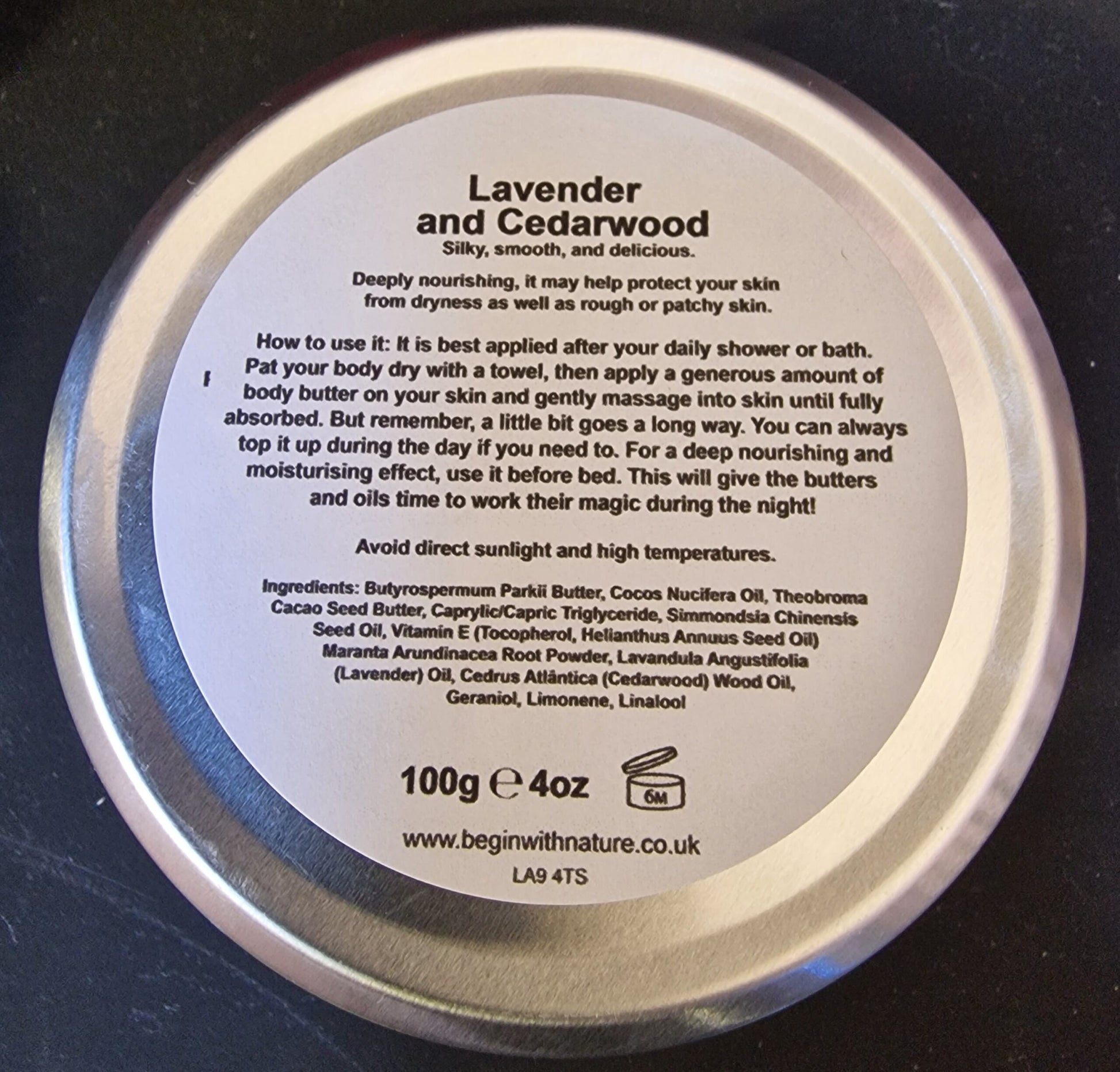 Lavender and Cedarwood Body butter image 2